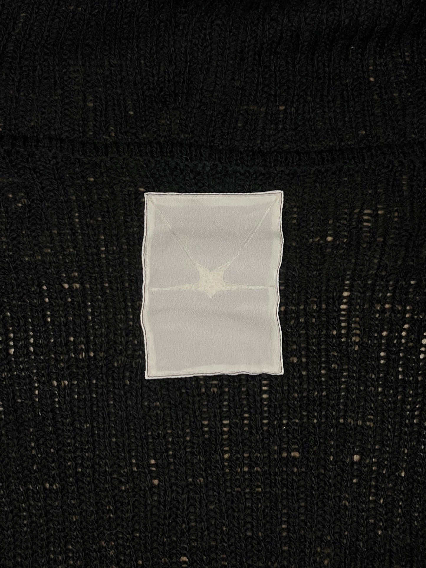 cotton/cashmere hand knitted zip-up hoodie